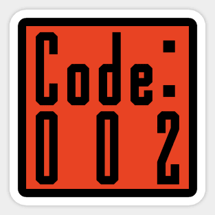 Code: 002 Sticker